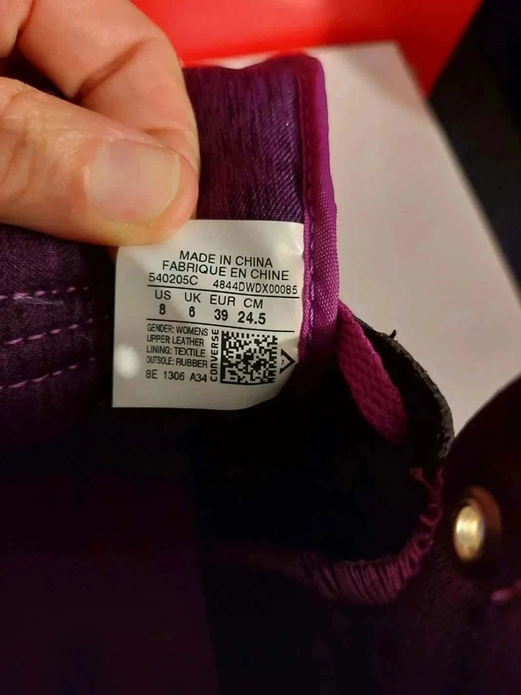 Converse couro tamanho 39 alta – photo 8